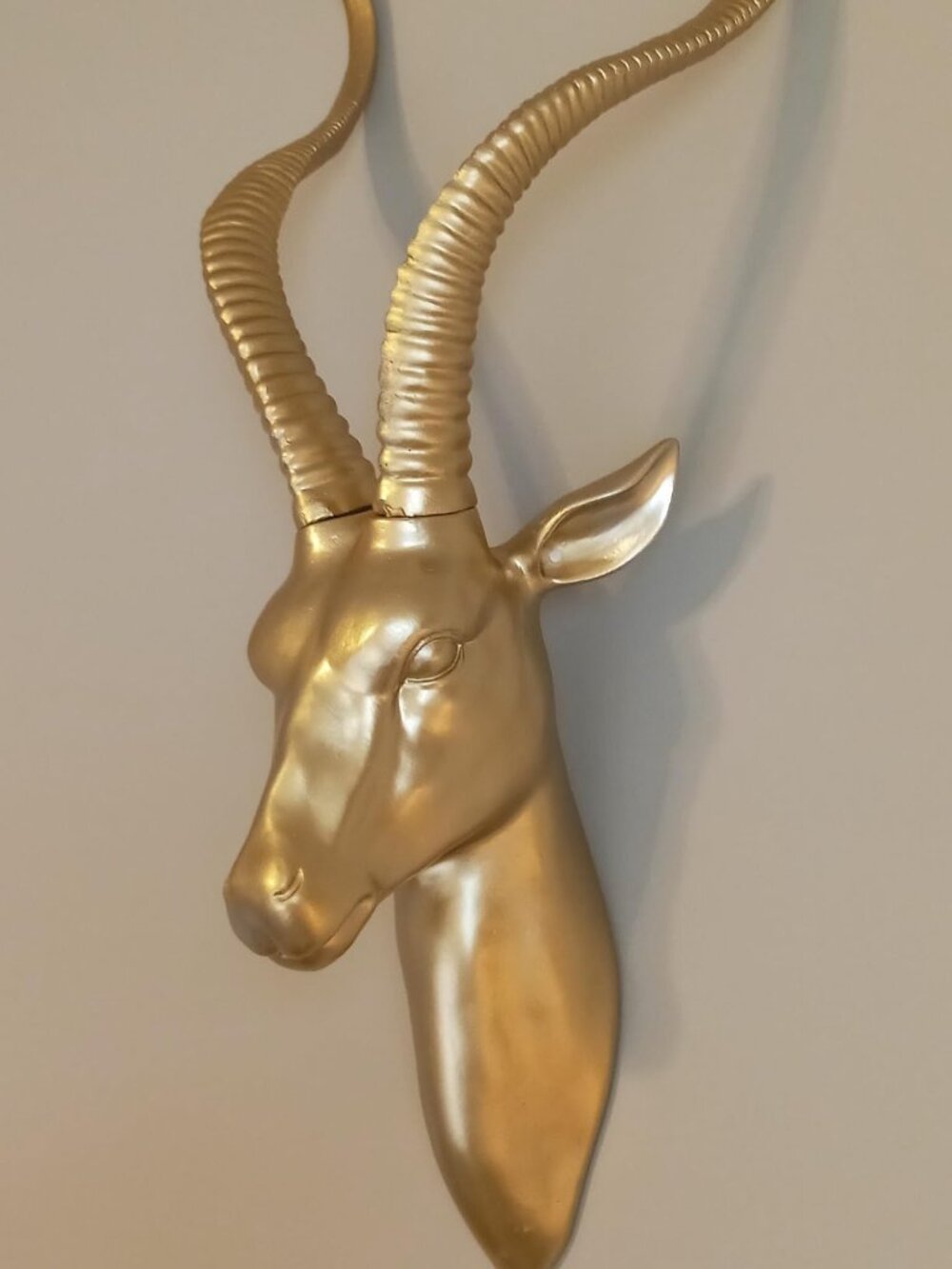 Antelope Vintage Wall Sculpture Statue Wall Decor - Picture 3 of 7